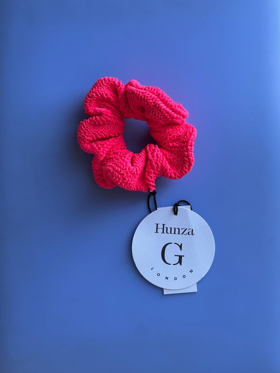 Hunza G Accessories - Hunza G Hot Pink Scrunchie